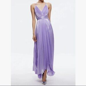 alice + olivia  Arista pleated maxi dress